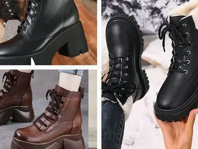 استایل خیابانی با بوت پلتفرم زنانه؛ جذابیت بی‌ پایان