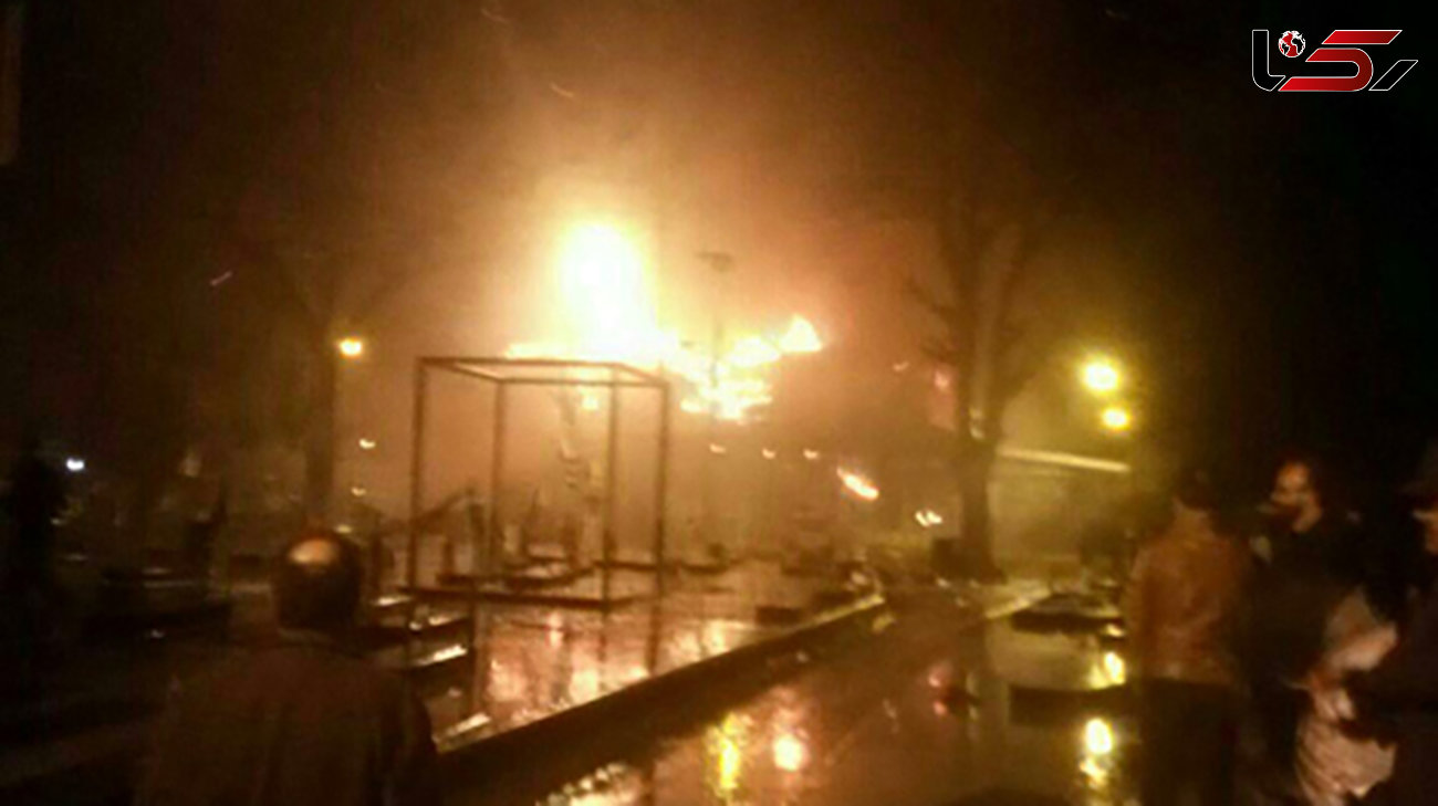 جزییات آتش گرفتن مسجدی در رودسر + تصاویر 
