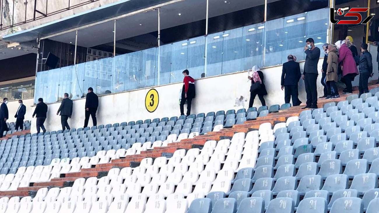این زنان در دیدار فوتبال ایران و سوریه کیستند؟! / حضور زنان در استادیوم آزادی! + عکس ها