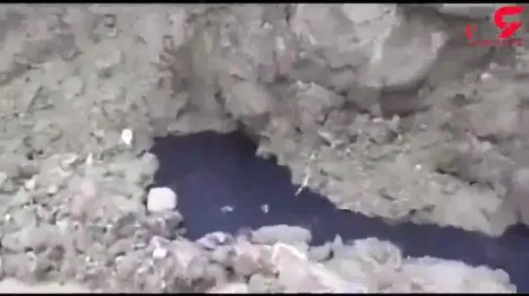 جاری شدن نفت خام در شهر مسجدسلیمان +فیلم