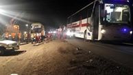 تصادف اتوبوس در محور طبس _ اصفهان با 8 مصدوم / 4 صبح رخ داد