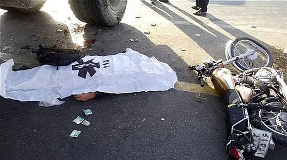 مرگ هولناک 2 مرد و یک زن در صحنه تک چرخ زدن با موتور در کرمان