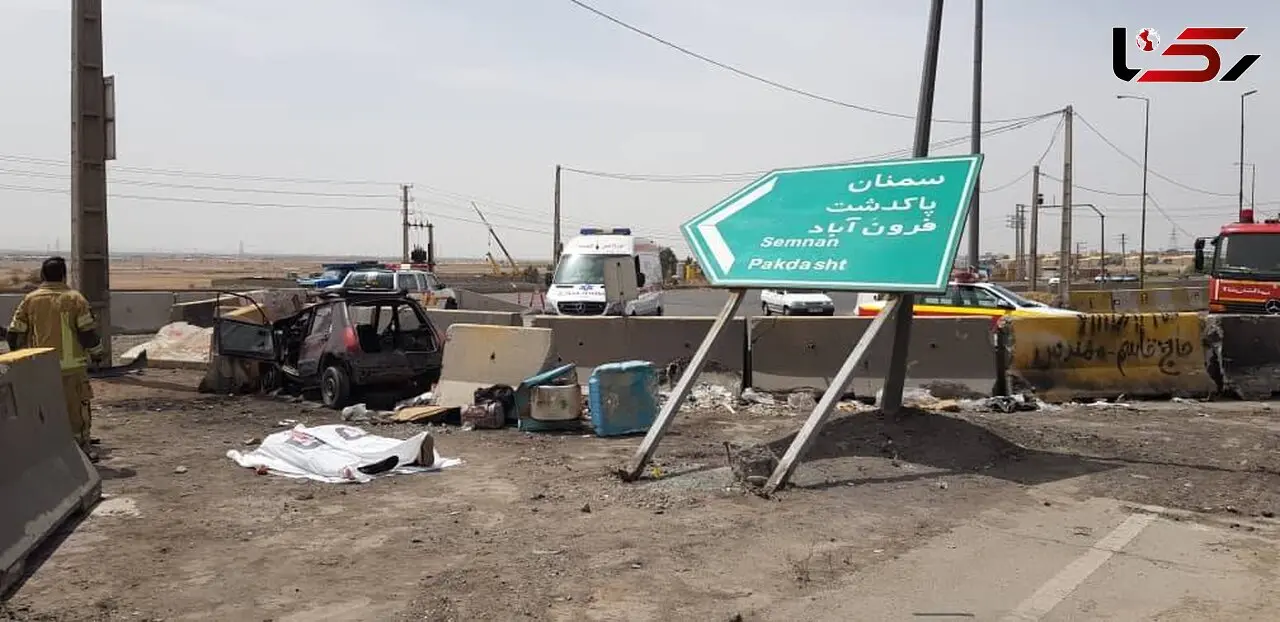 تصادف مرگبار در جاده خاوران / 2 نفر در دم کشته شدند
