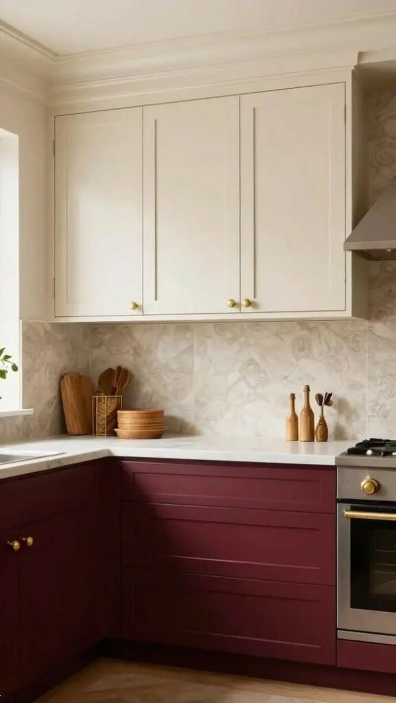 شکل کابینت دو رنگ