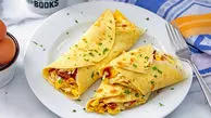 کرپ پنیری؛ صبحانه‌ای خوشمزه و متفاوت + فیلم