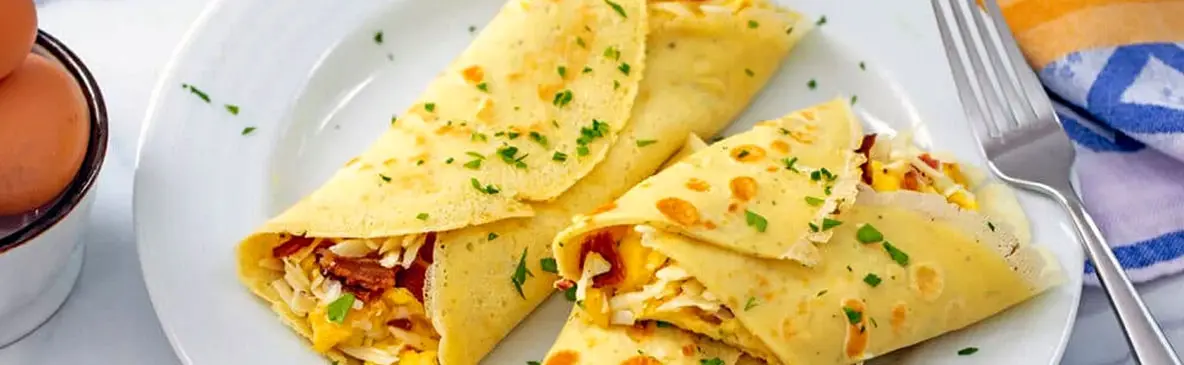 کرپ پنیری؛ صبحانه‌ای خوشمزه و متفاوت + فیلم