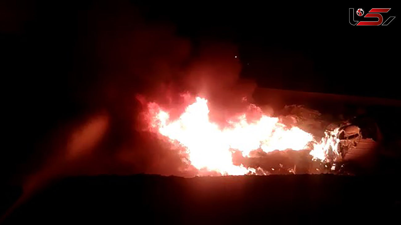 آتش سوزی در انبار ضایعات در خمینی شهر  