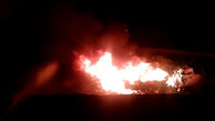 آتش سوزی در انبار ضایعات در خمینی شهر  