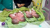 عکس چهارقلوهای یزدی در بیمارستان 