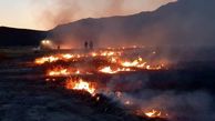  آتش سوزی در ارتفاعات جنگل توسکستان
