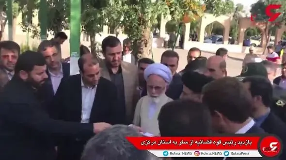 رئیس قوه قضاییه در محل دیدار خانواده‌ شهدا، ایثارگران و اقشار مختلف مردم حاضر شد