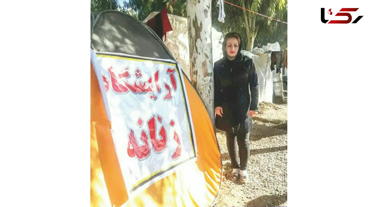 خانم آرایشگر در مناطق زلزله زده آرایشگاه صحرایی را انداخت +عکس