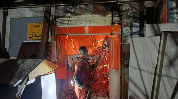 توضیحات ارتش درباره آتش‌سوزی یک کارگاه چوب‌بری داخل پادگان سماجا