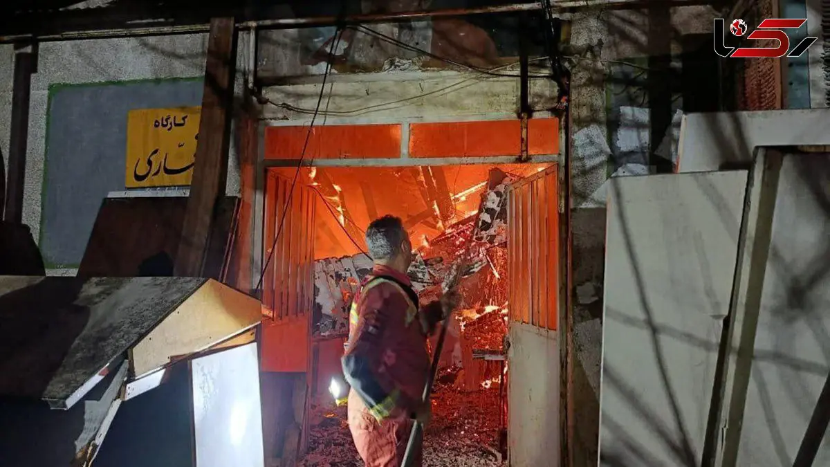 توضیحات ارتش درباره آتش‌سوزی یک کارگاه چوب‌بری داخل پادگان سماجا