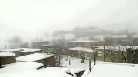  بارش برف در ارتفاعات تالش در 25 اردیبهشت 1402