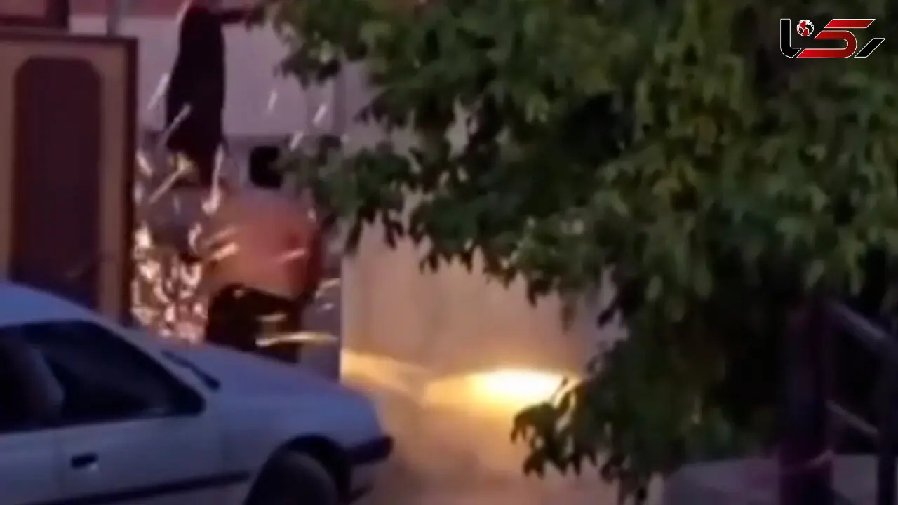 فیلم درگیری مسلحانه چند خانواده در بخش دینور