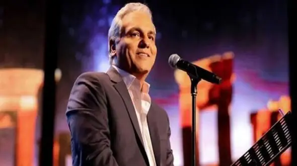 فیلم آواز باشکوه مهران مدیری/ آتیش انداختن مهران مدیری به جون تماشاچیا با آهنگش، چه کردی بزرگمرد!