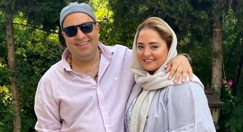 ابراز علاقه ی ناب و خاص علی اوجی به همسرش نرگس محمدی// مردای ایرانی یاد بگیرن!