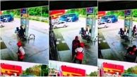 رفتار غیراخلاقی یک مرد در پمپ بنزین! +فیلم