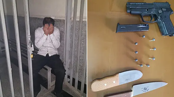 مزاحم ناموس با تفنگ به خواستگاری دختر تهرانی رفت + عکس