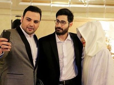 عکس / رونمایی از برادر جذاب و جنتلمن احسان علیخانی .../ هر دو خوش تیپ اما احسان ...
