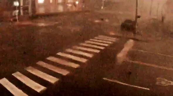 لحظه وقوع طوفان مرگبار در شهر نشویل آمریکا + فیلم