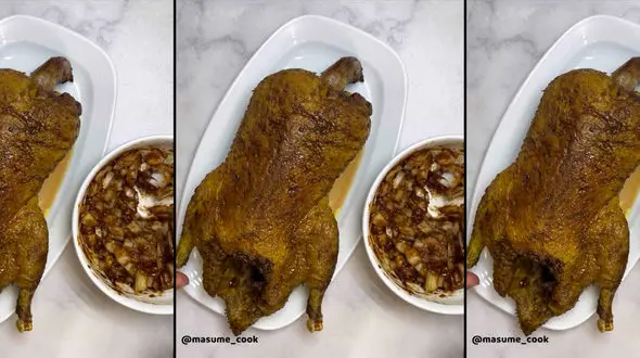 طرز تهیه اردک با سس انار + فیلم