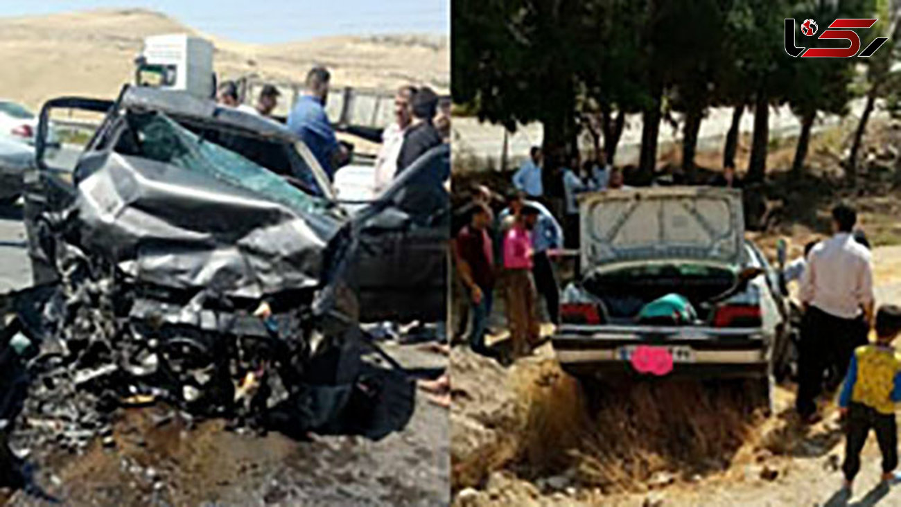 برخورد شدید دو خودرو در جاده مهاباد – ارومیه 