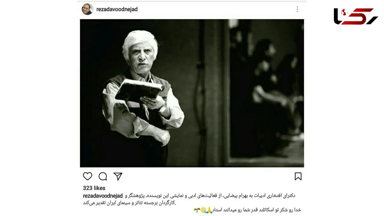طعنه و کنایه داود نژاد به تقدیر از بیضایی