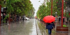 بارش باران در جاده‌های ۹ استان