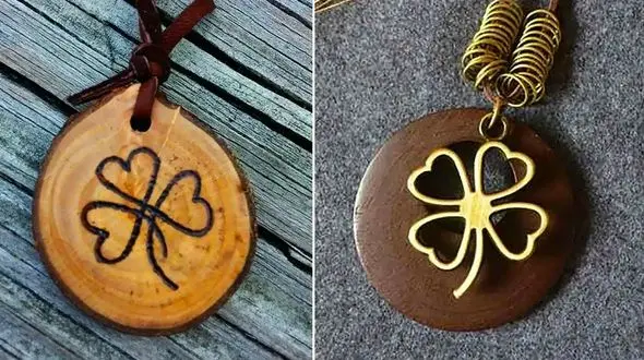 15 مدل گردنبند چوبی شبدر چهار برگ؛ انتخابی خاص برای شیفتگان طبیعت / نماد خوش شانسی و انرژی مثبت