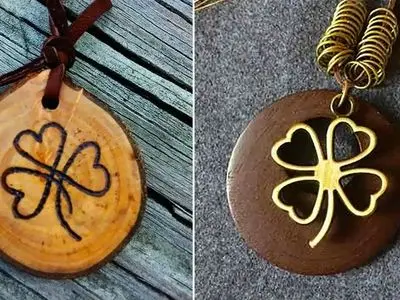 15 مدل گردنبند چوبی شبدر چهار برگ؛ انتخابی خاص برای شیفتگان طبیعت / نماد خوش شانسی و انرژی مثبت