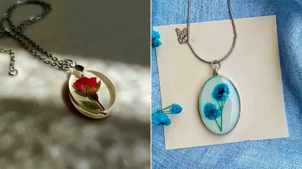 زیباترین گردن آویزهای رزینی؛ 15 مدل دست‌ ساز خاص و جذاب