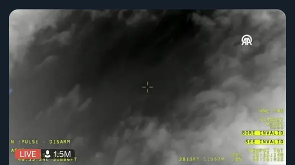 پهپاد حرارتی ترکیه یک نقطه حرارتی که احتمال محل سقوط بالگرد حامل رئیس جمهور است را مشخص کرد