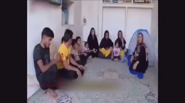فیلم زوجی که بیشتر از یک تیم فوتبال بچه دارند / با یک نیسان آبی خرجشان در می آید !