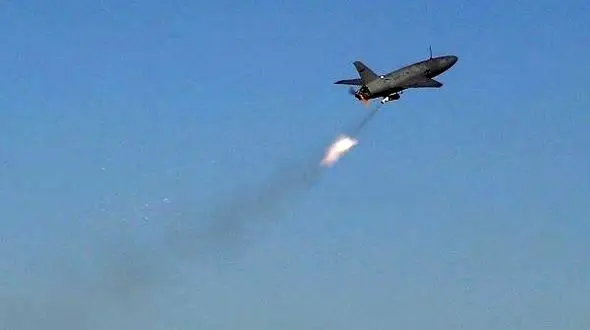 فیلم لحظه اصابت دوربردترین پهپاد انتحاری ایران