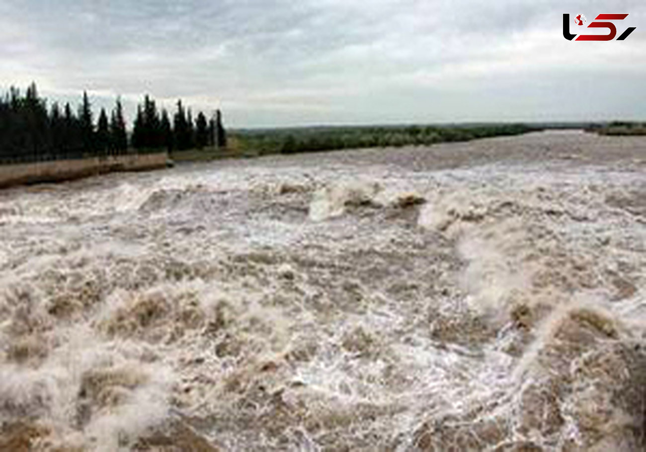 رودخانه کر پس از ۷ سال خشکسالی طغیان کرد