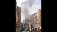 آتش سوزی در خیابان جمهوری + فیلم 