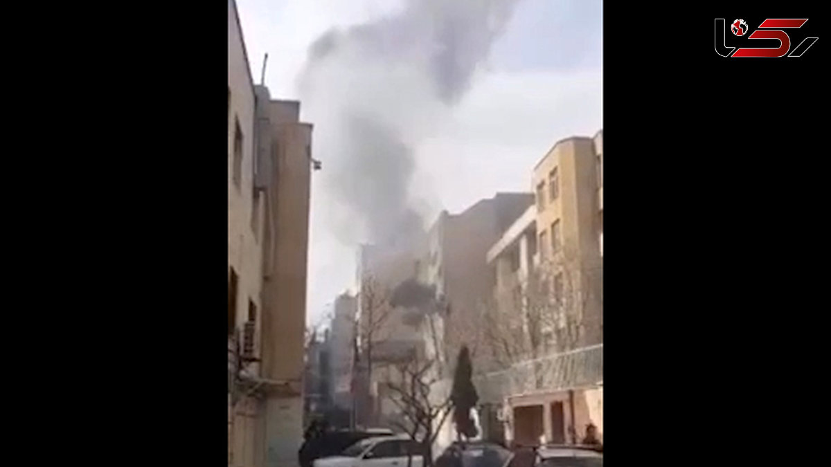 آتش سوزی در خیابان جمهوری + فیلم 