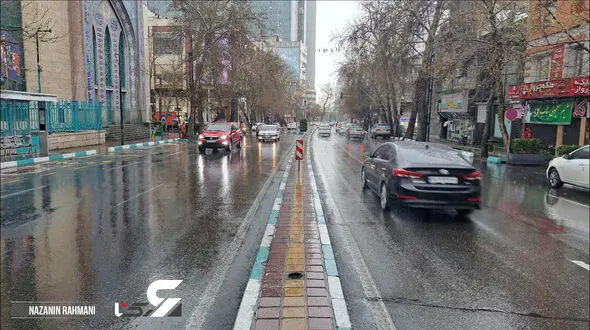   تهران زیر رگبار باران/  وقوع طوفان لحظه‌ای و گردو خاک