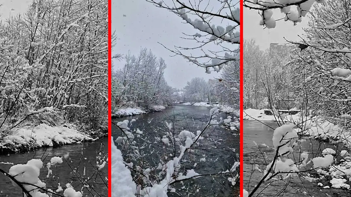 فیلم مناظر زمستانی روستای چم یوسفعلی
