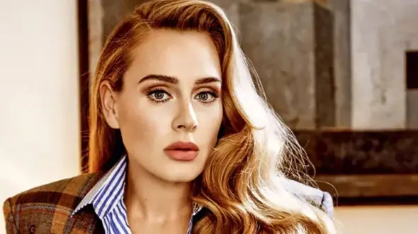 عکس عاشقانه ادل و نامزدش در یک مراسم عروسی