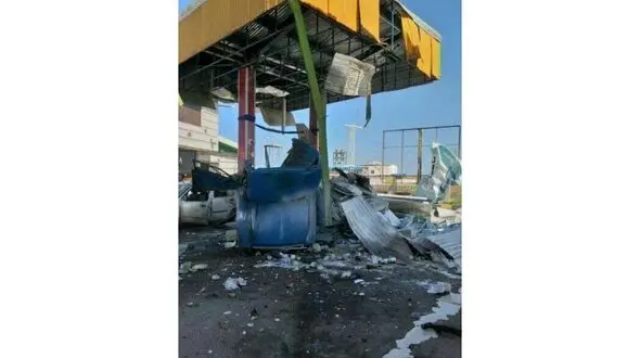 انفجار شدید نیسان در جایگاه سوخت بابلسر + عکس و فیلم