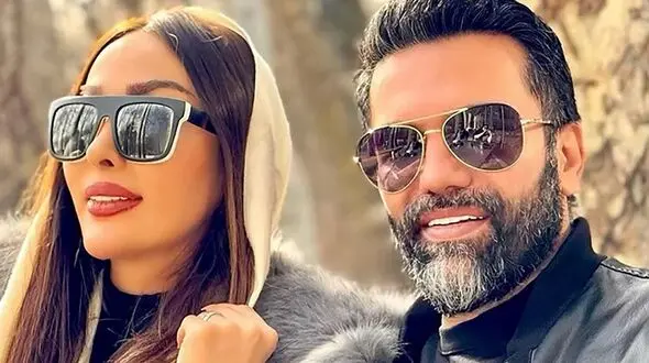 نیکبخت از ماشین لاکچری آبی رنگش رونمایی کرد! / لاکچری بازی آقای فوتبالیست تمامی ندارد!