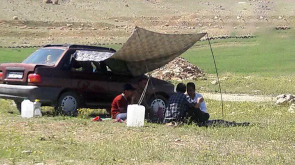 زلزله‌زدگان کرمانشاهی در سیزده‌ بدر چه کردند؟ + فیلم