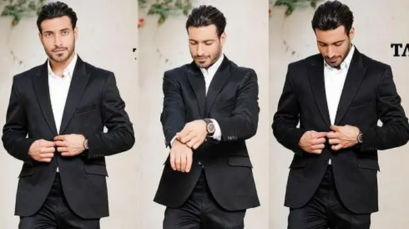 تصویری جذاب از استایل دامادی شجاع خلیل زاده ستاره تیم ملی/ ایشالا به پای هم پیر بشین!