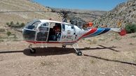 امدادرسانی هوایی به مصدوم دچار مارگزیدگی در کوه‌های اطراف پیجاب باشت