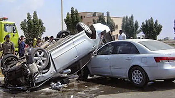 مصدومیت 8 مسافر با واژگونی خودرو در زنجان