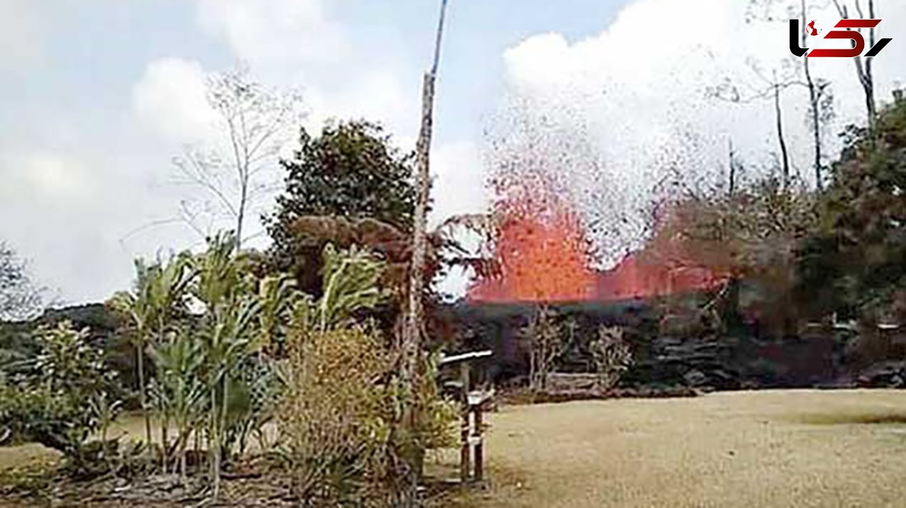 فوران آتشفشان از داخل یک خانه + عکس و فیلم