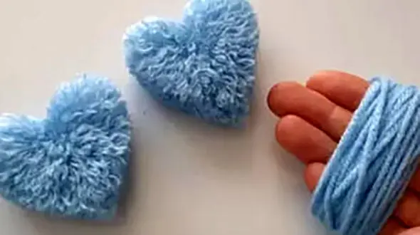 قلب پوم پوم با کاموا بساز + فیلم